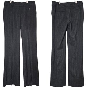 Ann Taylor LOFT  Flare Leg Pinstripe Gray Dress Pants Trousers Sz 4